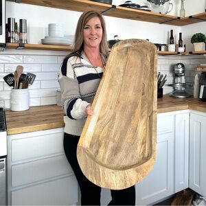 Large Dough Bowl Centerpiece